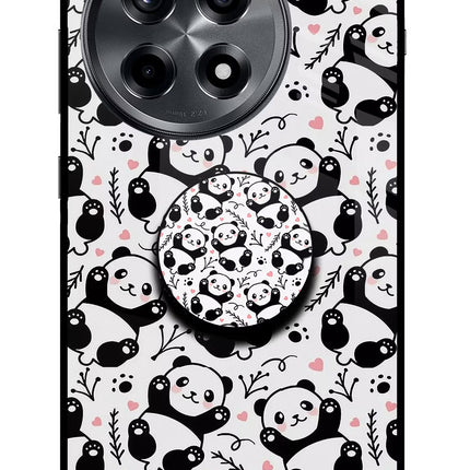 Cute Panda OnePlus 12R Pop Case by Casekaro