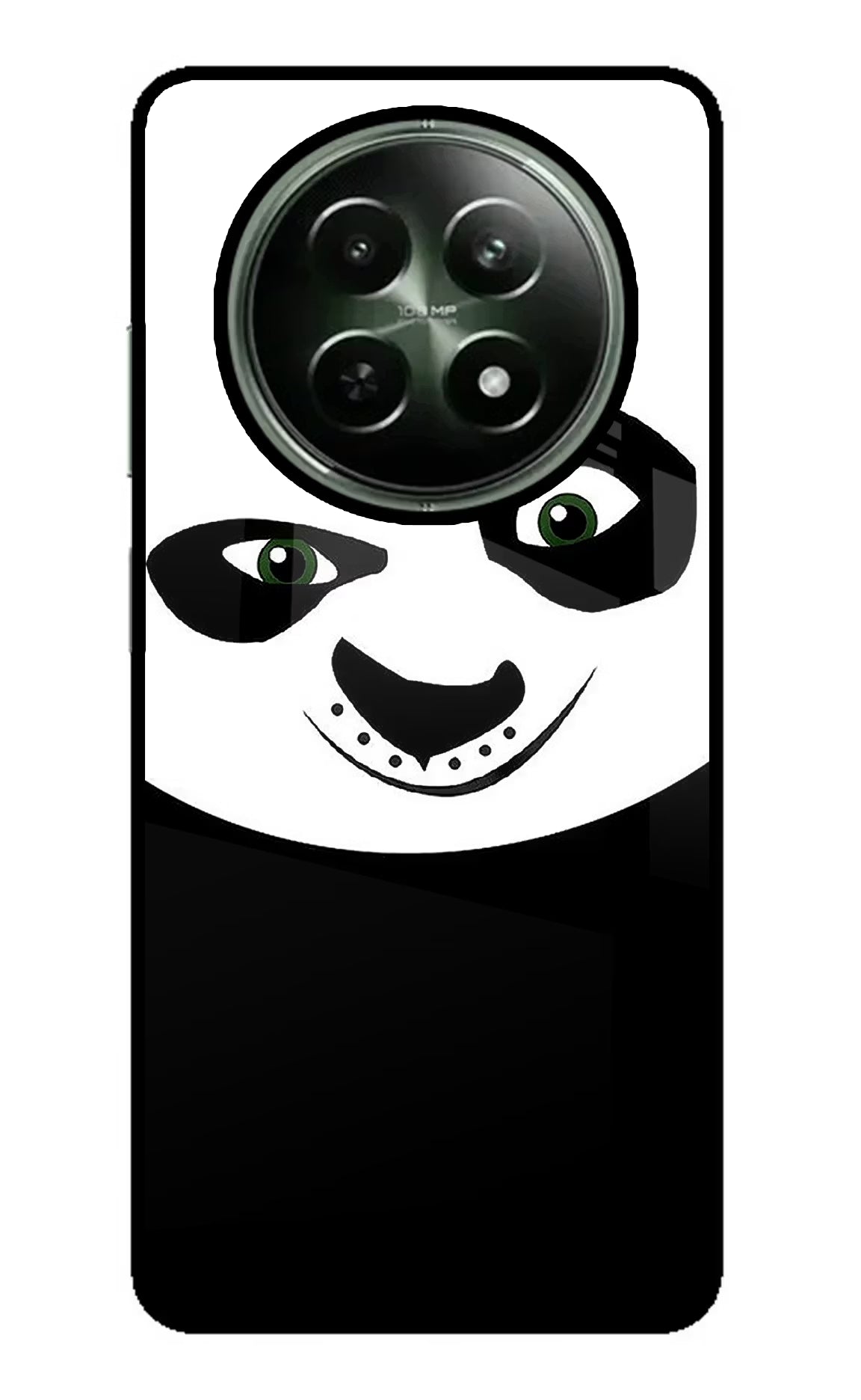 Panda Realme 12 5G Glass Case Back Cover by Casekaro