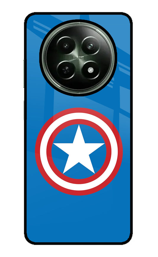 Captain America Logo Realme 12 5G Glass Case