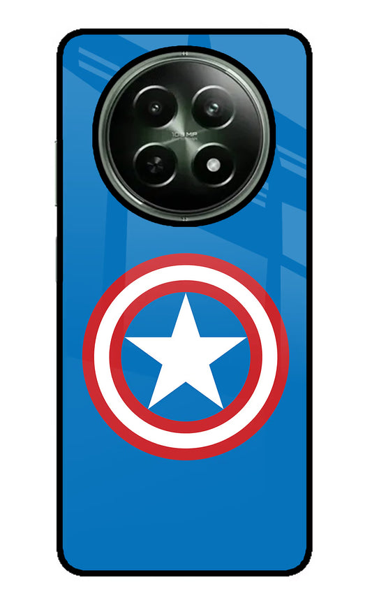 Captain America Logo Realme 12 5G Glass Case