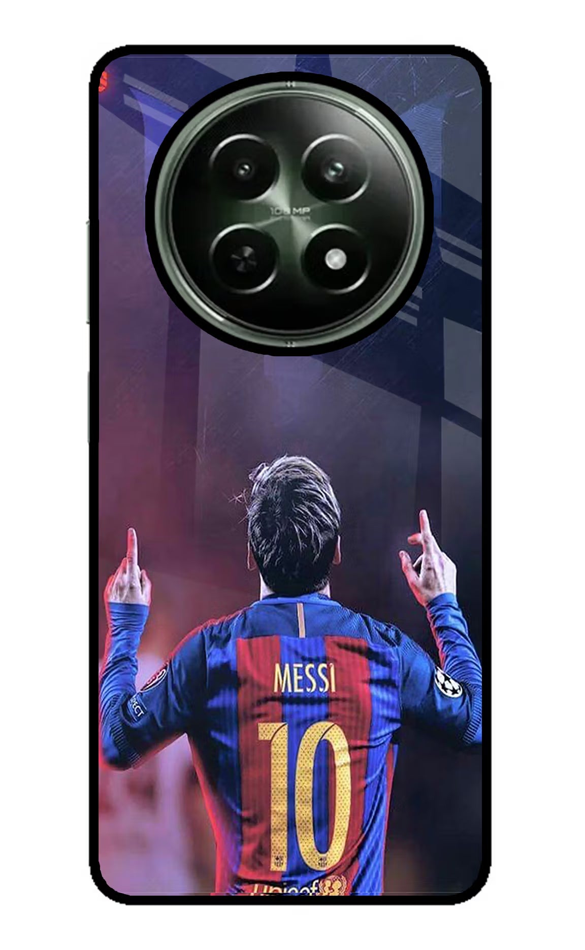 Messi Realme 12 5G Glass Case Back Cover by Casekaro