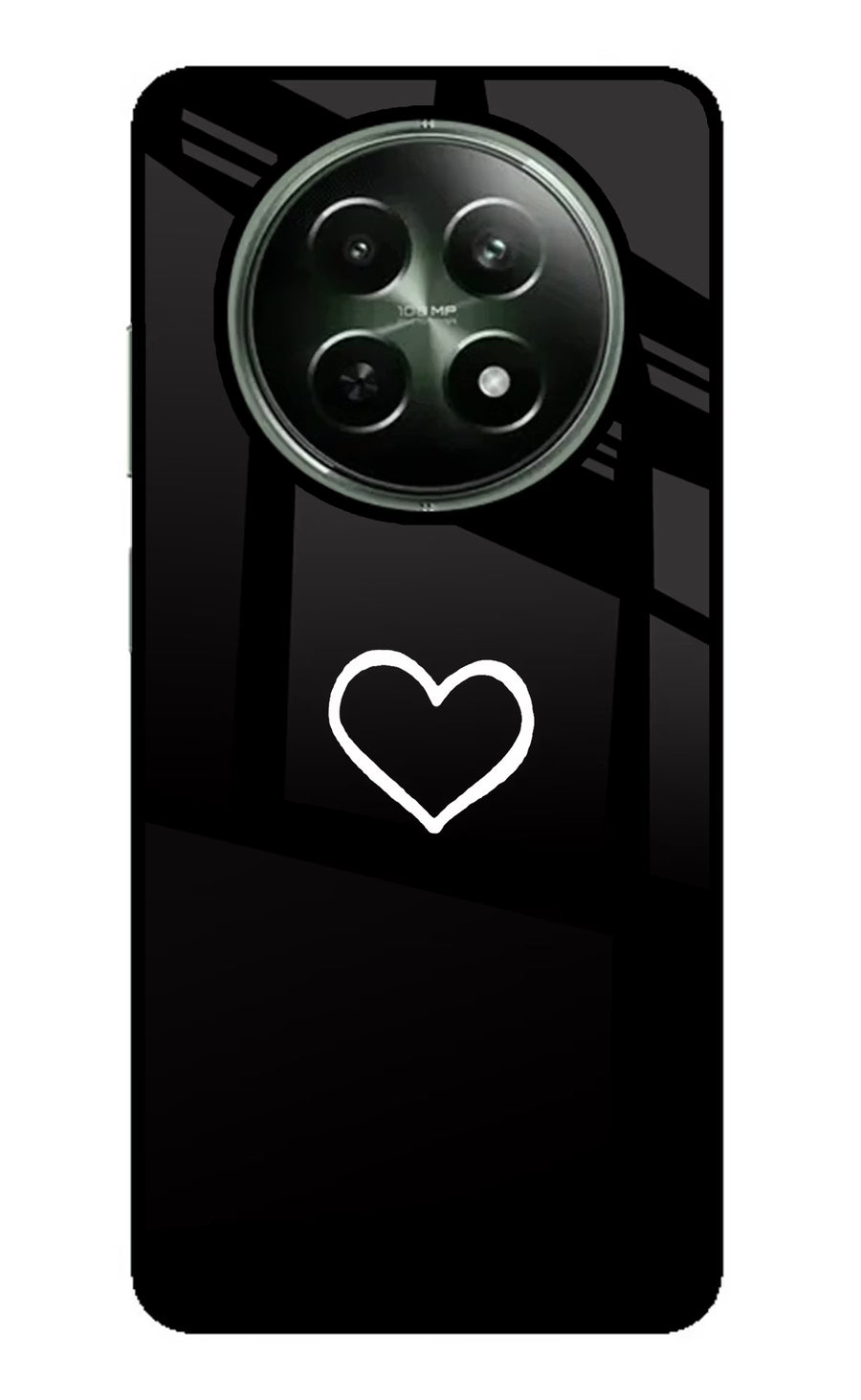 Heart Realme 12 5G Back Cover, Metal case