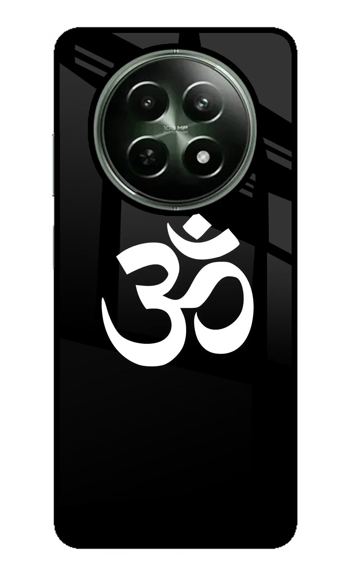 Om Realme 12 5G Glass Case Back Cover by Casekaro