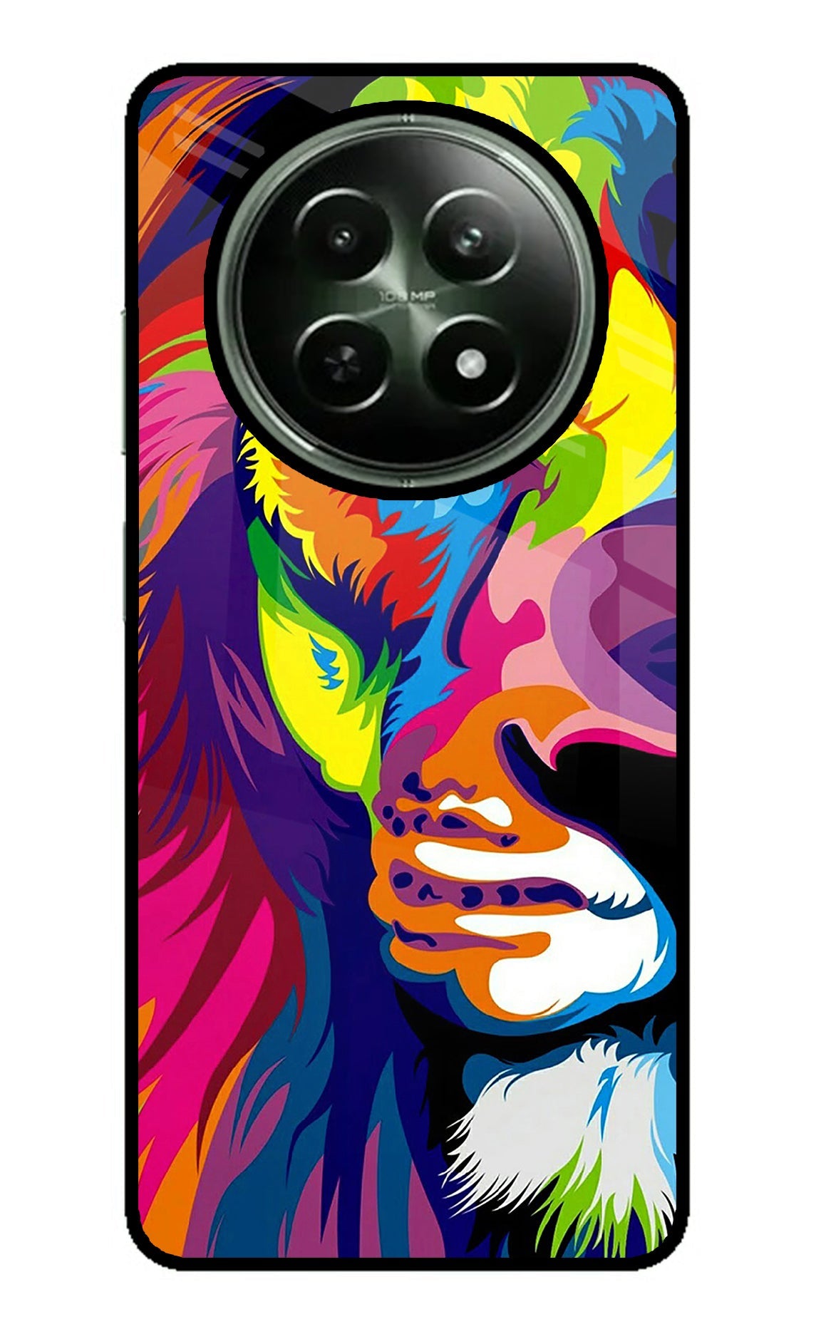 Lion Half Face Realme 12 5G Back Cover