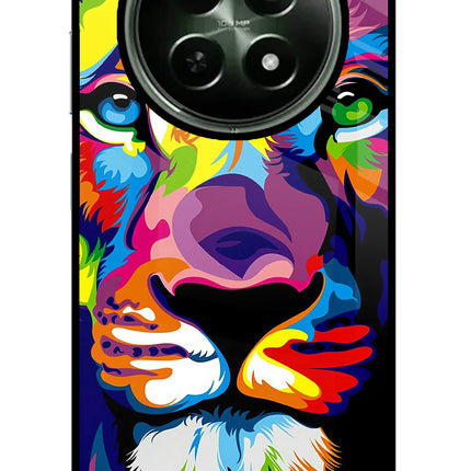 Lion Realme 12 5G Glass Case