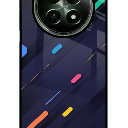 Abstract Design Realme 12 5G Glass Case