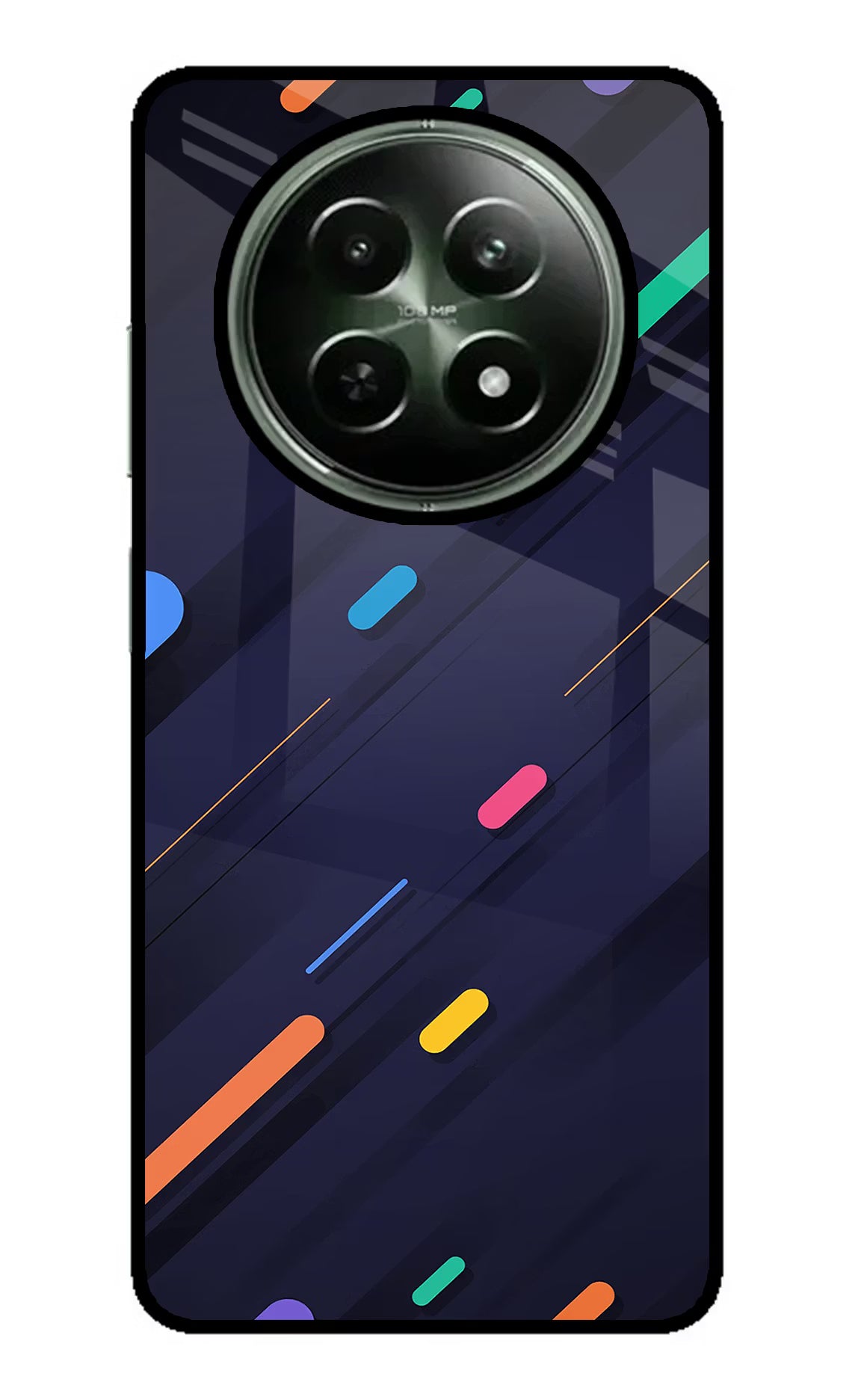 Abstract Design Realme 12 5G Glass Case Back Cover by Casekaro
