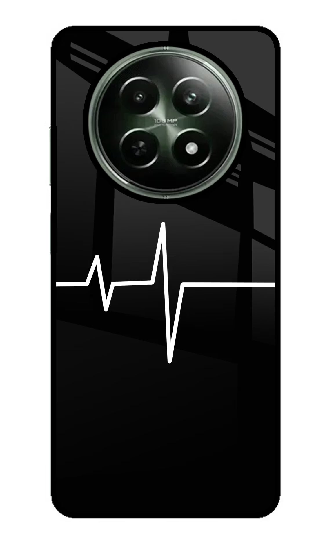 Heart Beats Realme 12 5G Glass Case Back Cover by Casekaro