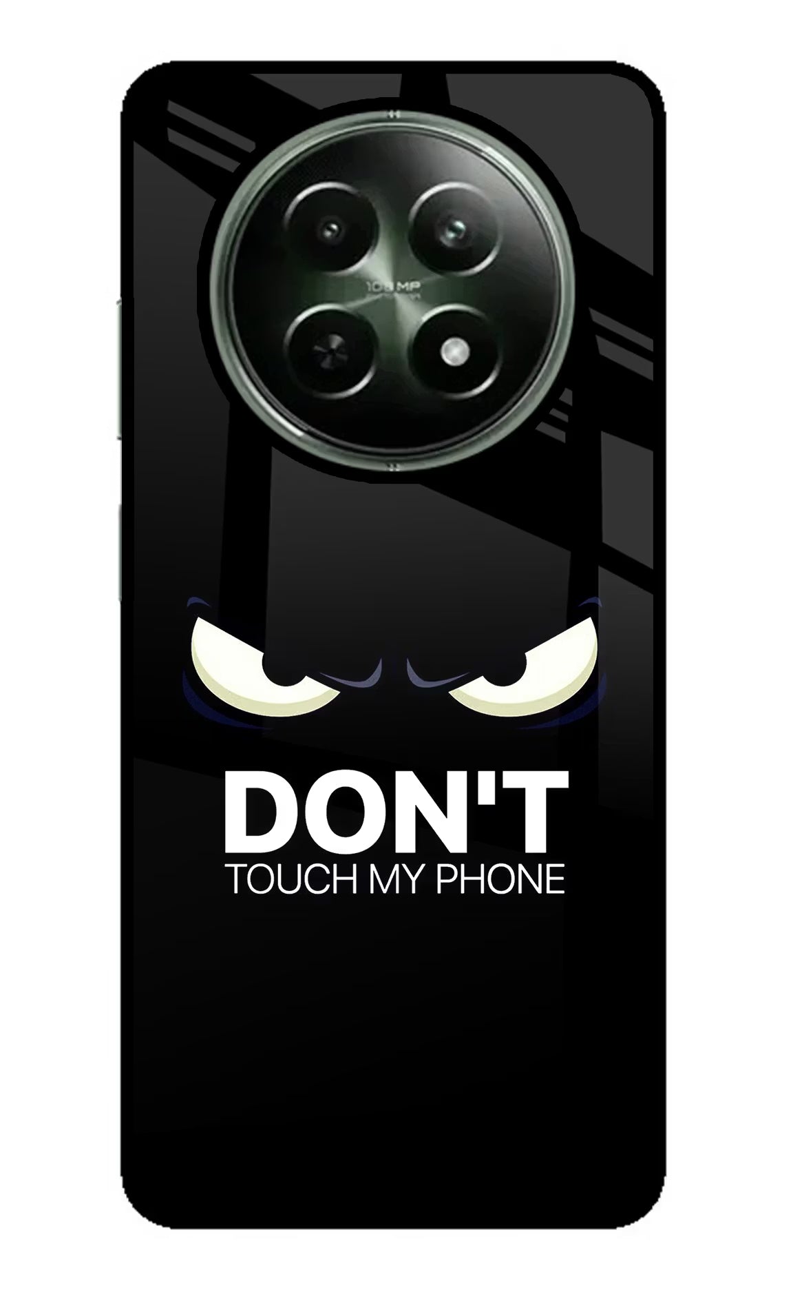Don'T Touch My Phone Realme 12 5G Glass Case Back Cover by Casekaro