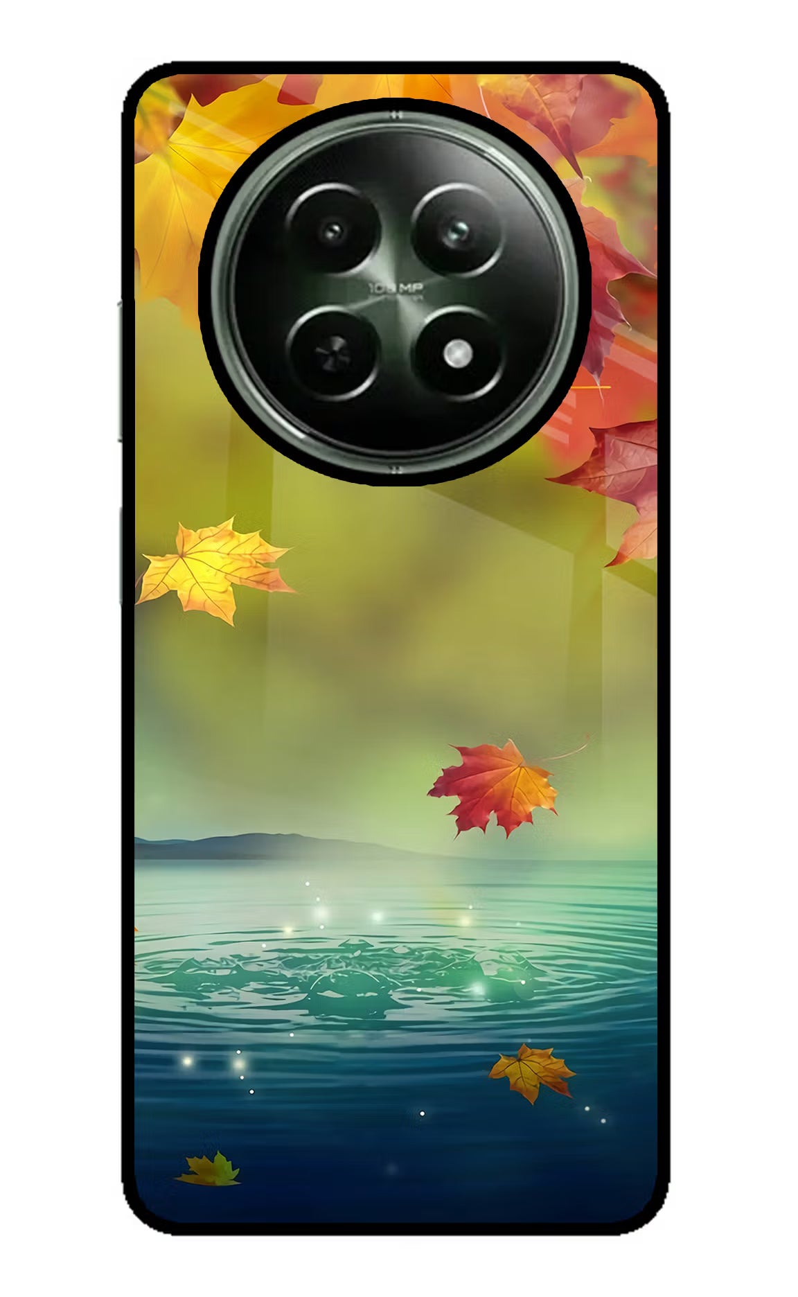 Flowers Realme 12 5G Glass Case Back Cover by Casekaro