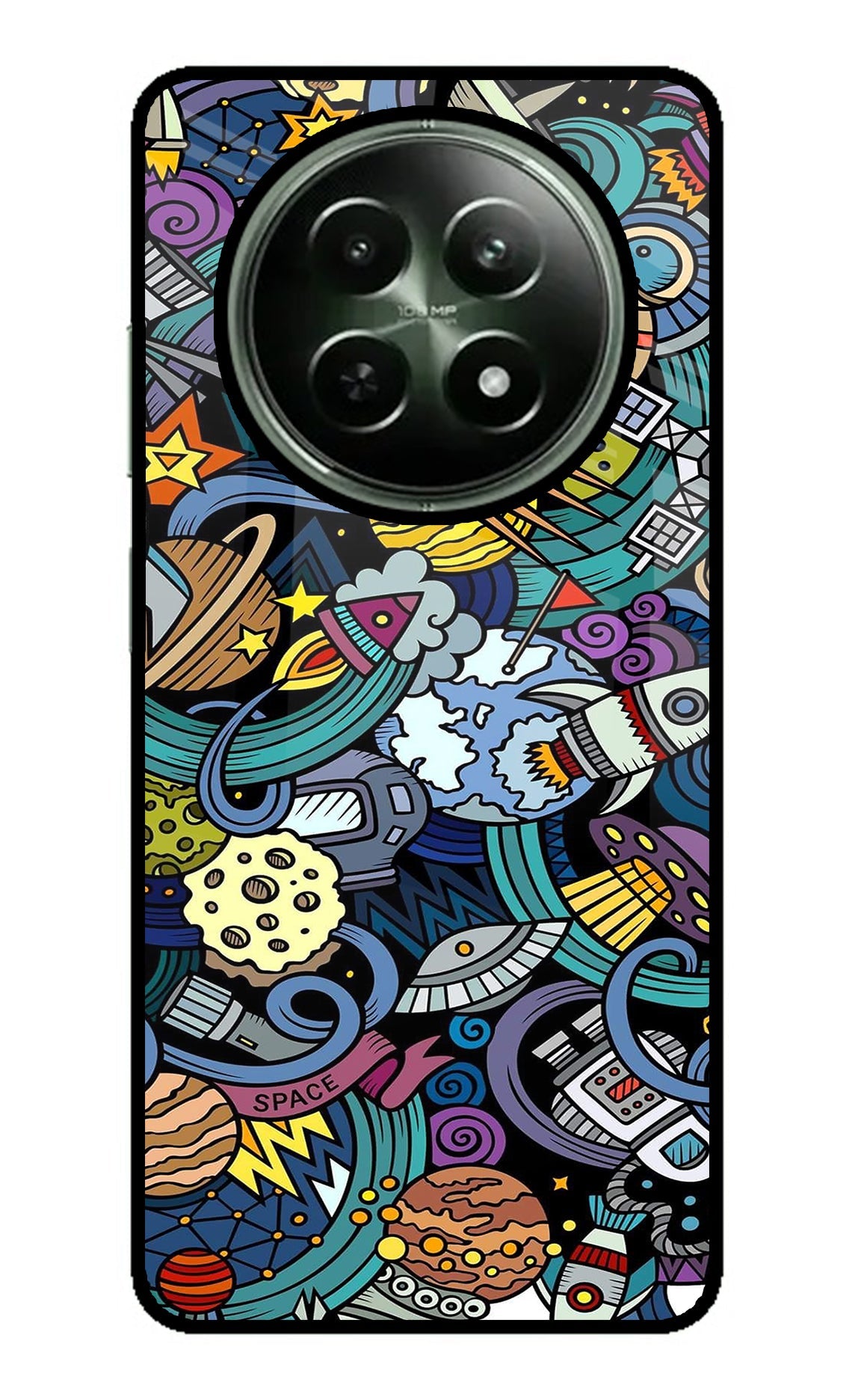 Space Abstract Realme 12 5G Back Cover