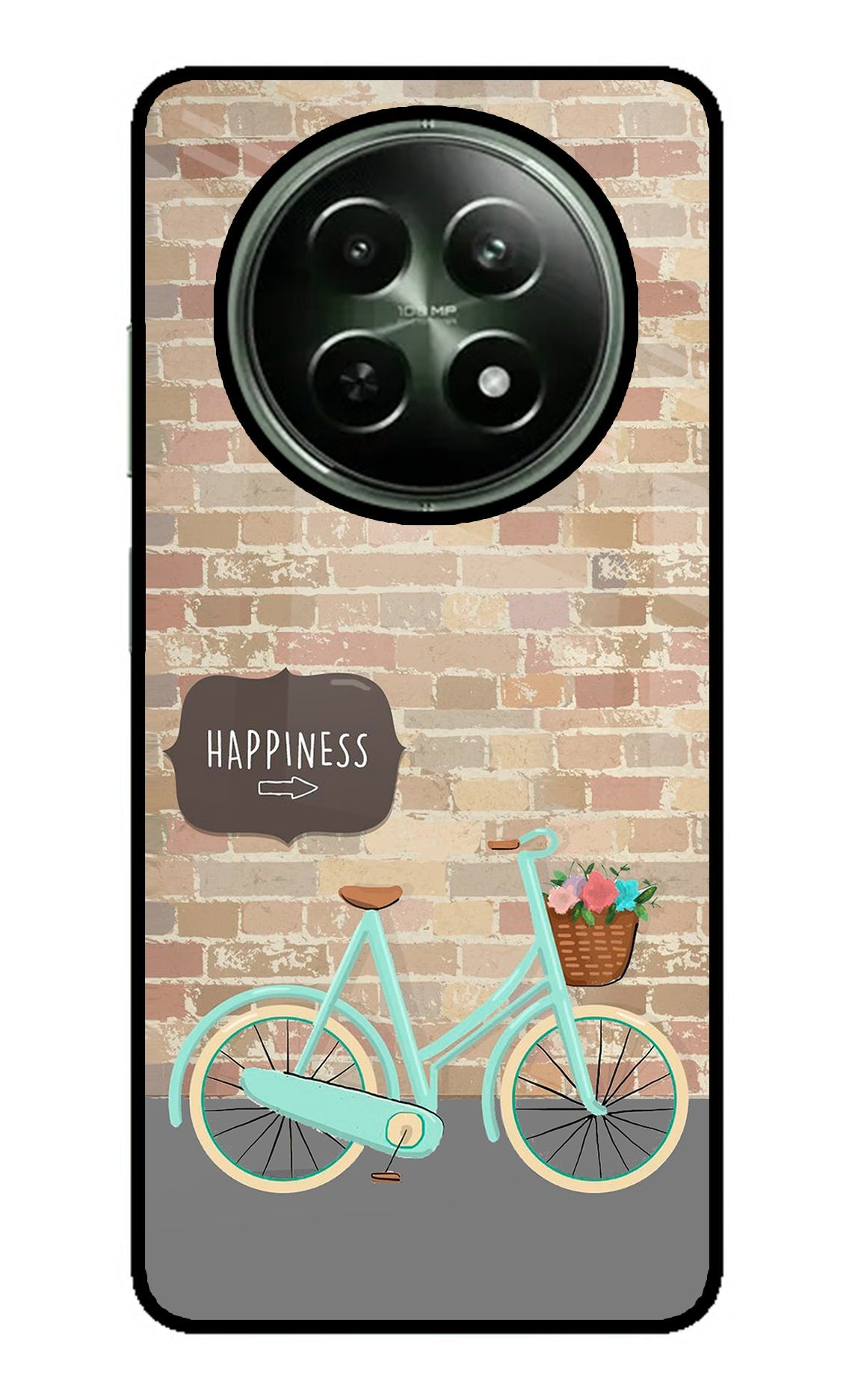 Happiness Artwork Realme 12 5G Glass Case