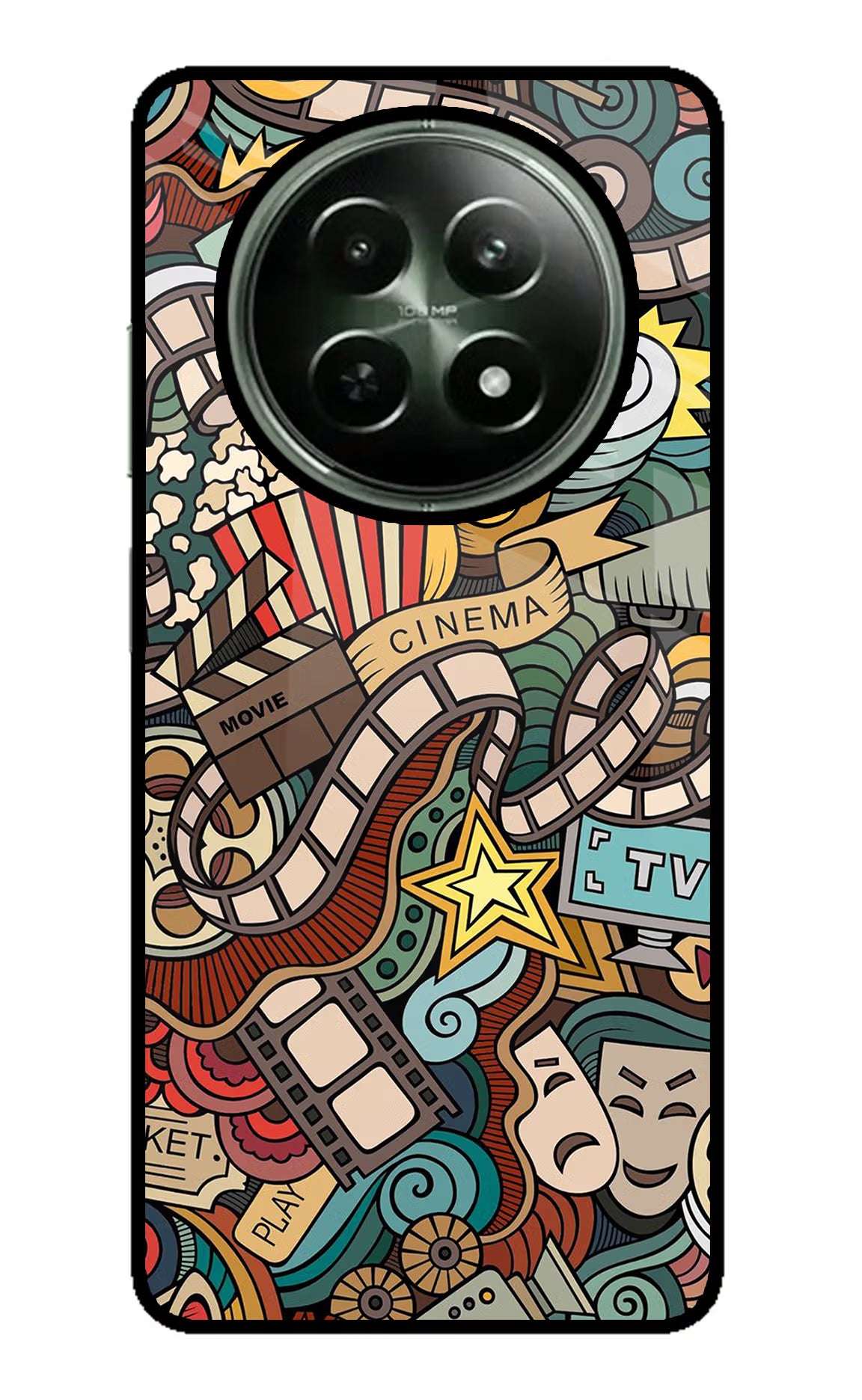 Cinema Abstract Realme 12 5G Glass Case