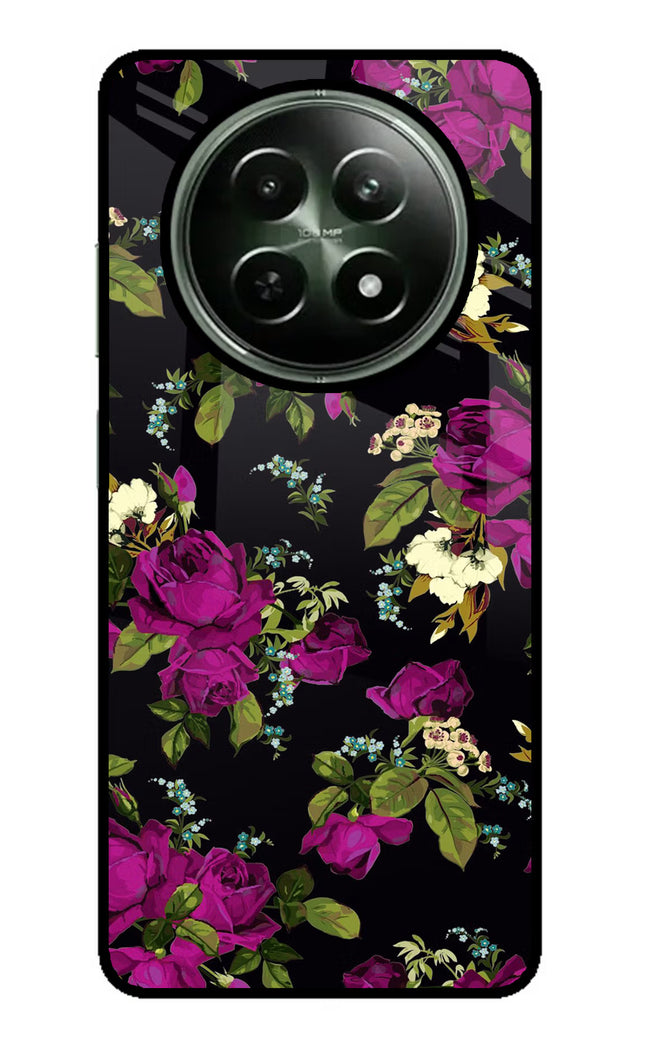 Flowers Realme 12 5G Glass Case