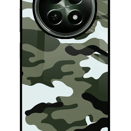 Camouflage Realme 12 5G Glass Case