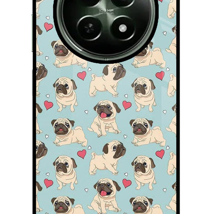 Pug Dog Realme 12 5G Glass Case