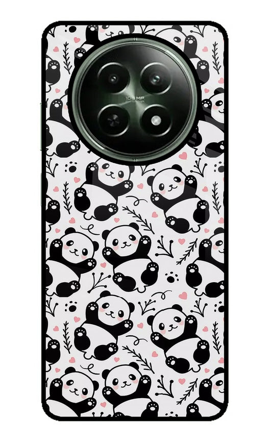 Cute Panda Realme 12 5G Glass Case