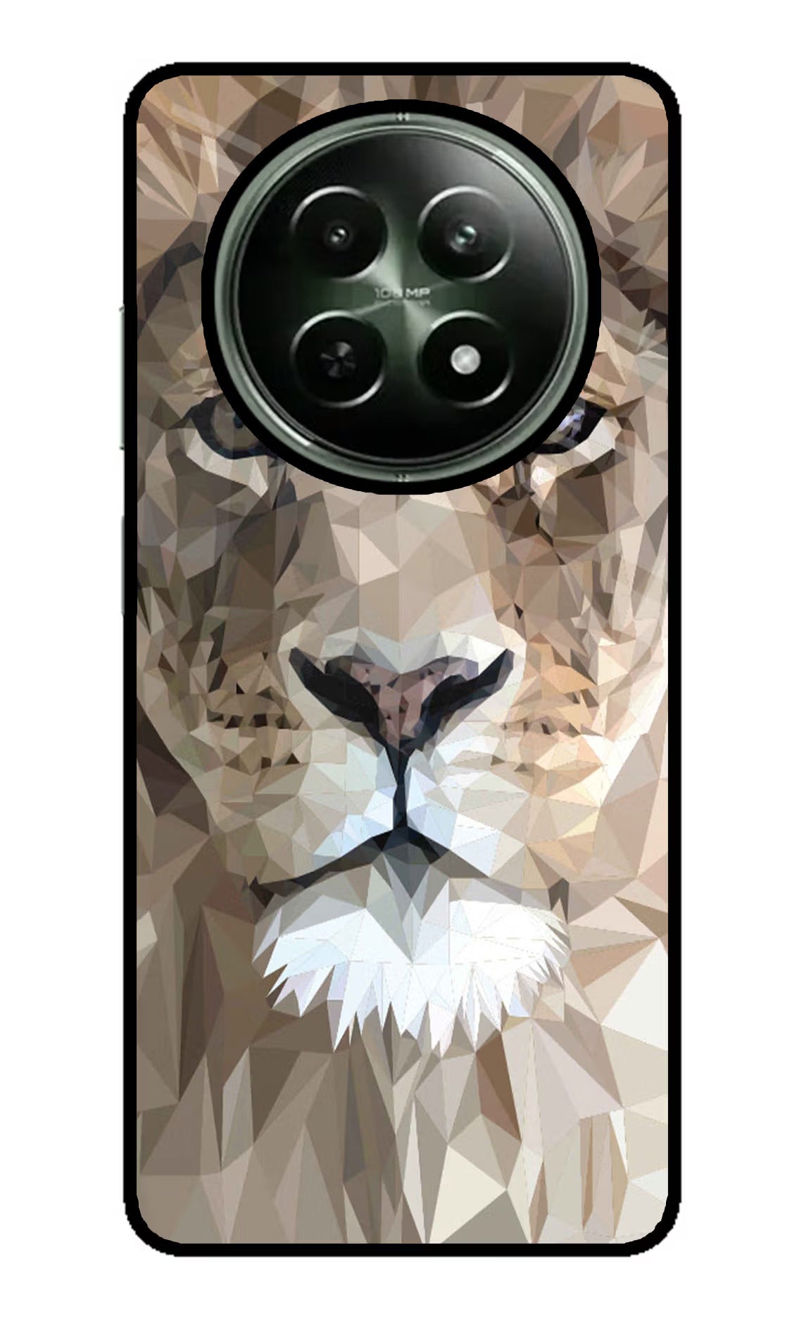 Lion Art Realme 12 5G Glass Case Back Cover by Casekaro