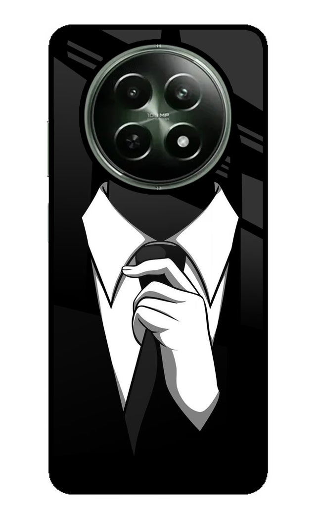 Black Tie Realme 12 5G Glass Case