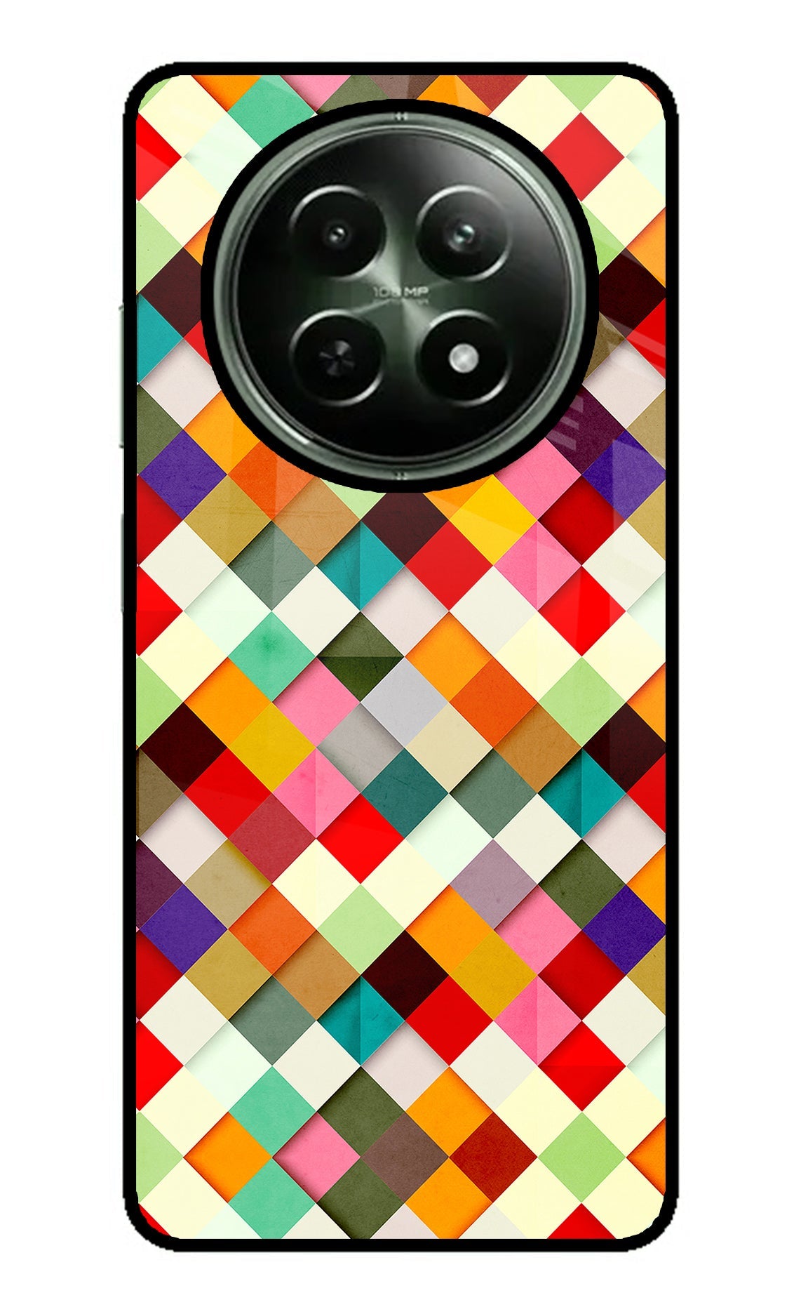 Geometric Abstract Colorful Realme 12 5G Back Cover