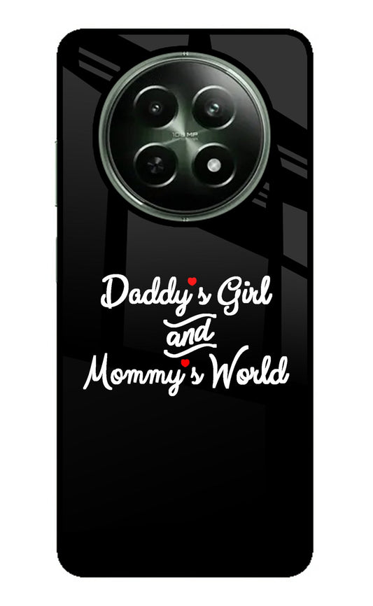 Daddy's Girl and Mommy's World Realme 12 5G Glass Case