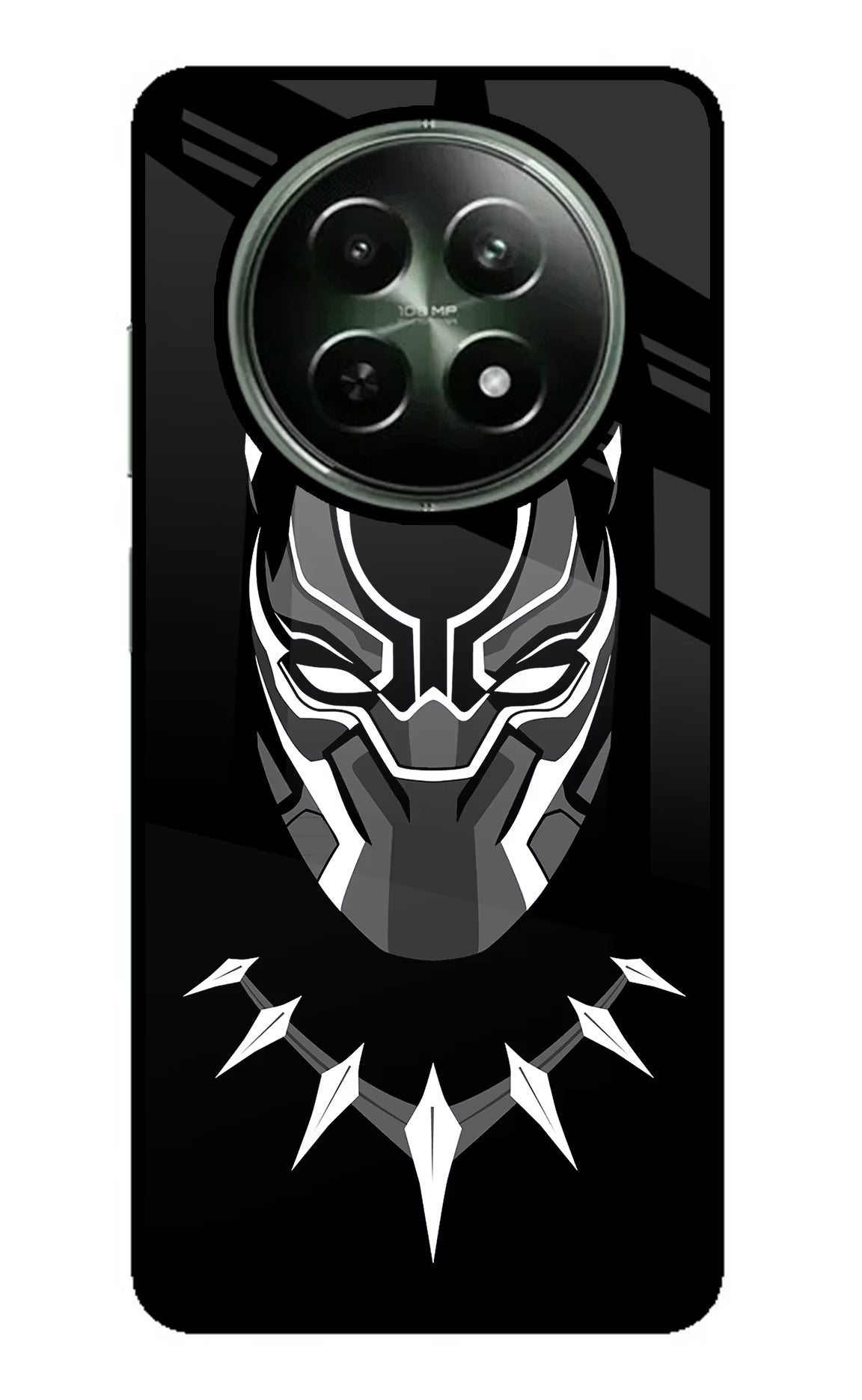 Black Panther Realme 12 5G Glass Case Back Cover by Casekaro