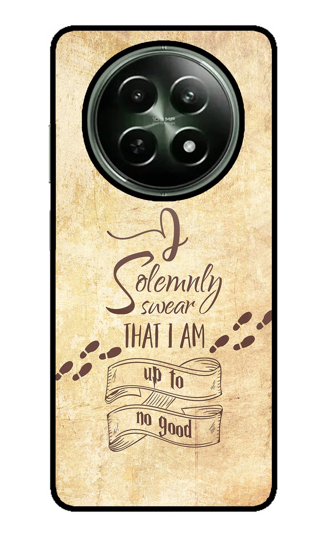 I Solemnly swear that i up to no good Realme 12 5G Glass Case Back Cover by Casekaro