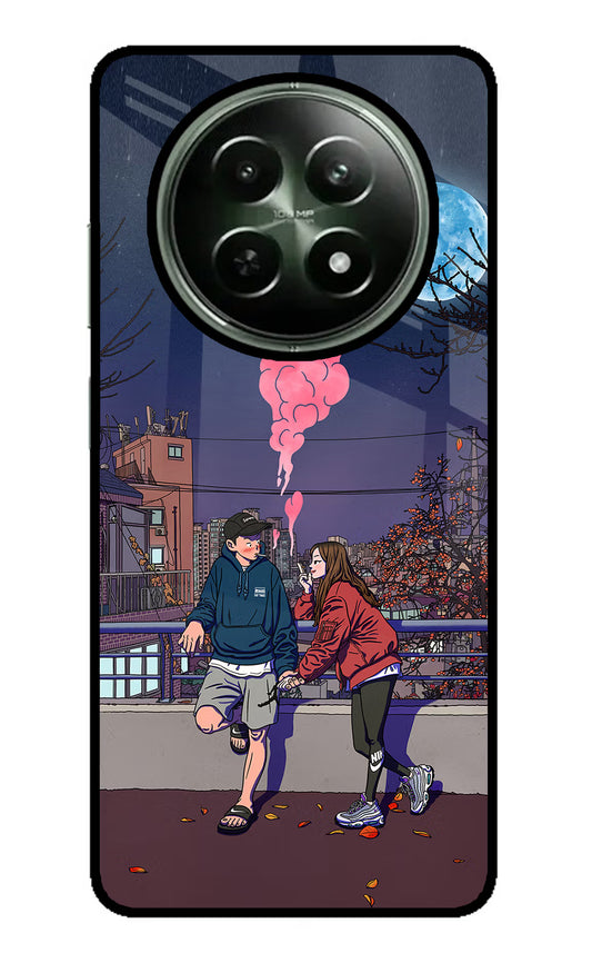 Chilling Couple Realme 12 5G Glass Case