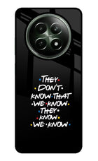 FRIENDS Dialogue Realme 12 5G Glass Case