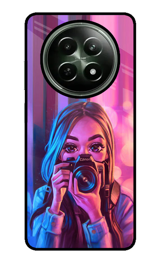 Girl Photographer Realme 12 5G Glass Case