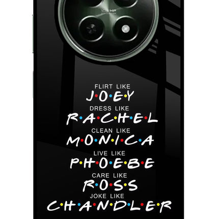 FRIENDS Character Realme 12 5G Glass Case