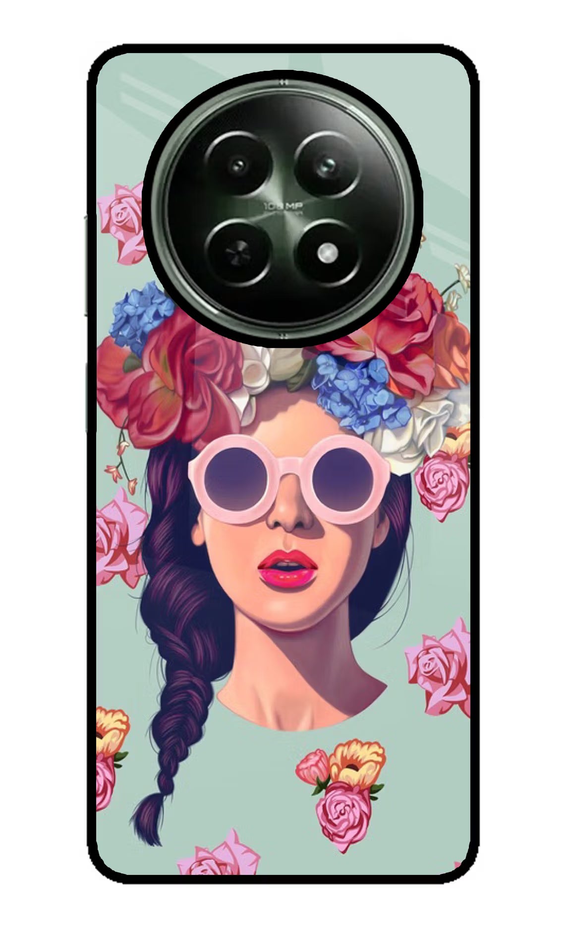 Pretty Girl Realme 12 5G Glass Case Back Cover by Casekaro