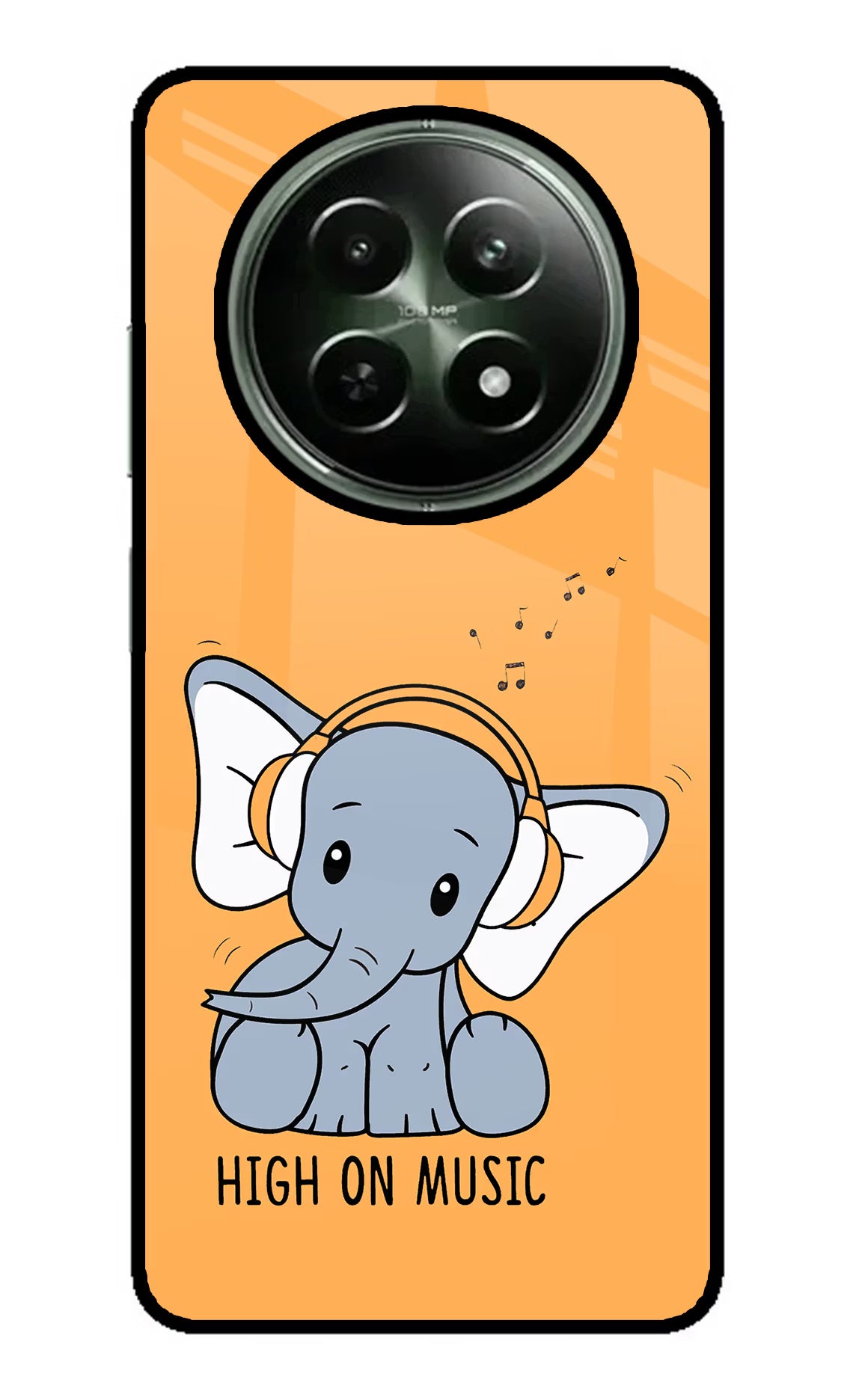 High On Music Realme 12 5G Glass Case