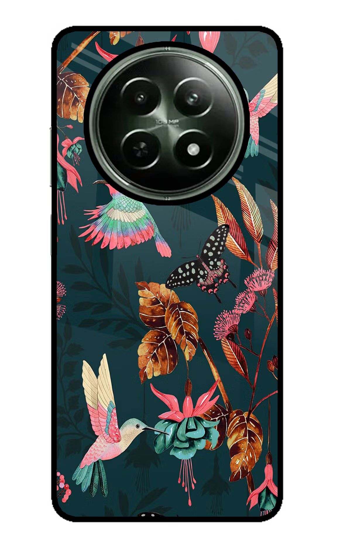 Birds Realme 12 5G Glass Case Back Cover by Casekaro