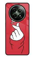Korean Love Sign Realme 12 5G Glass Case