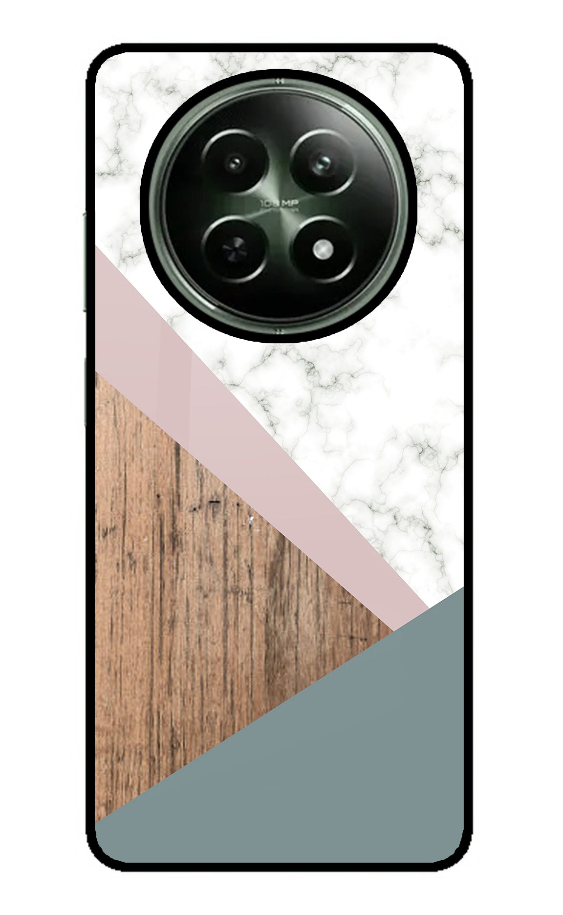 Marble wood Abstract Realme 12 5G Back Cover