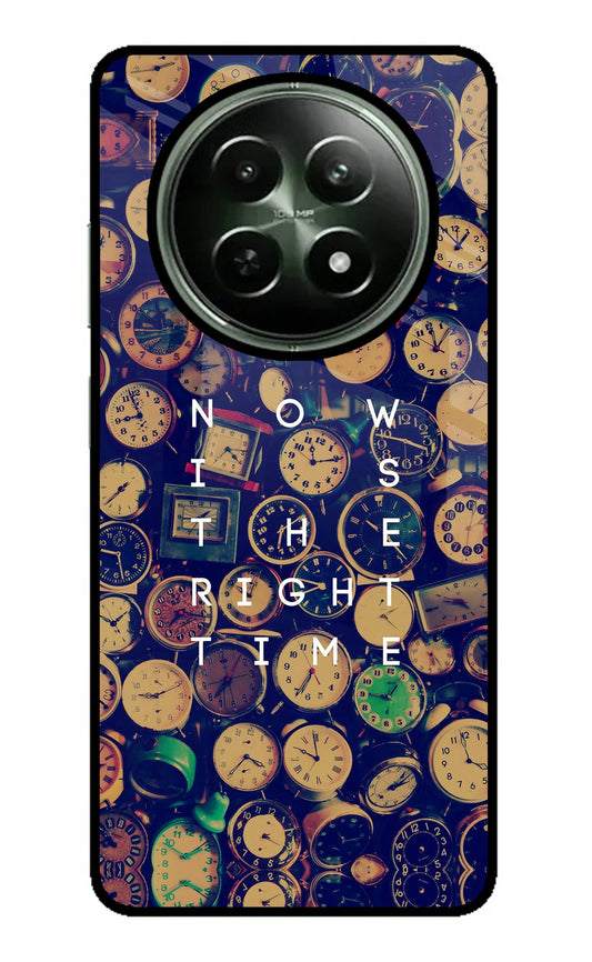 Now is the Right Time Quote Realme 12 5G Glass Case