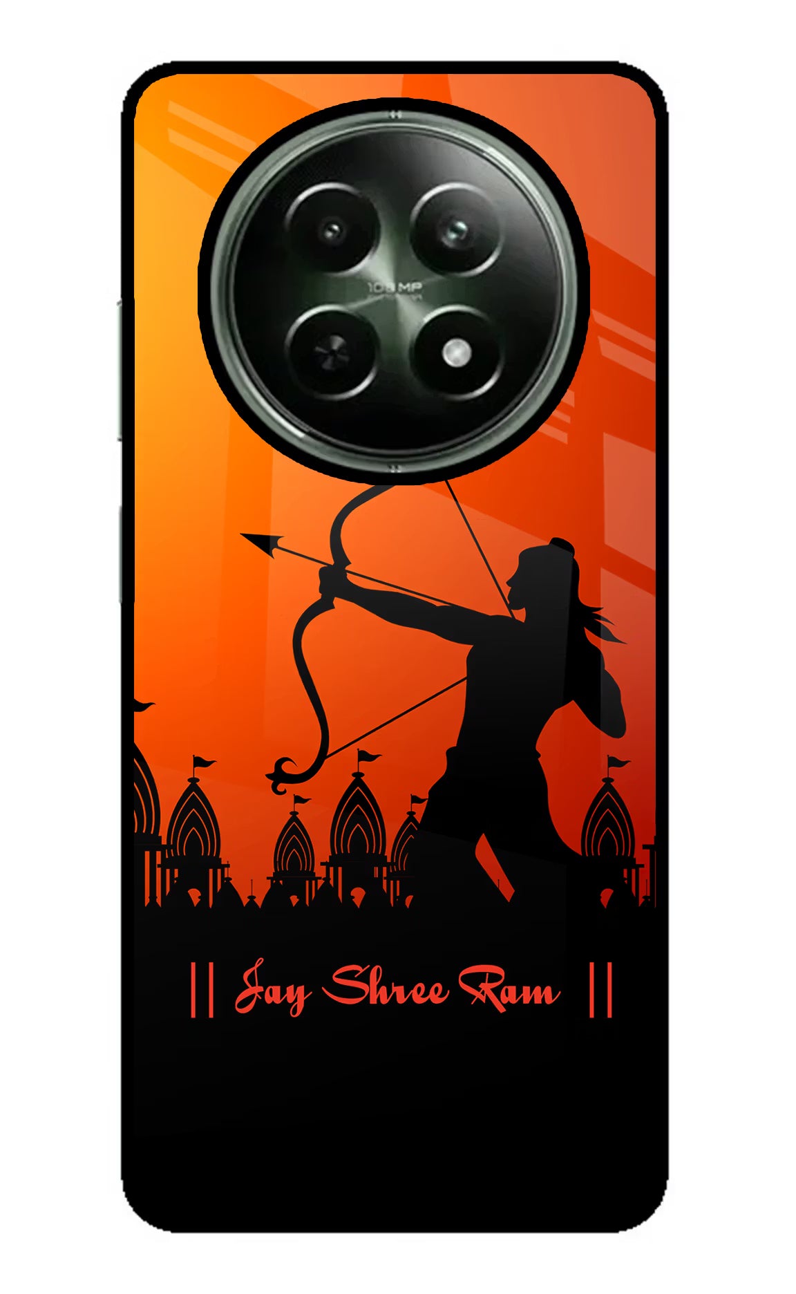 Lord Ram - 4 Realme 12 5G Glass Case Back Cover by Casekaro