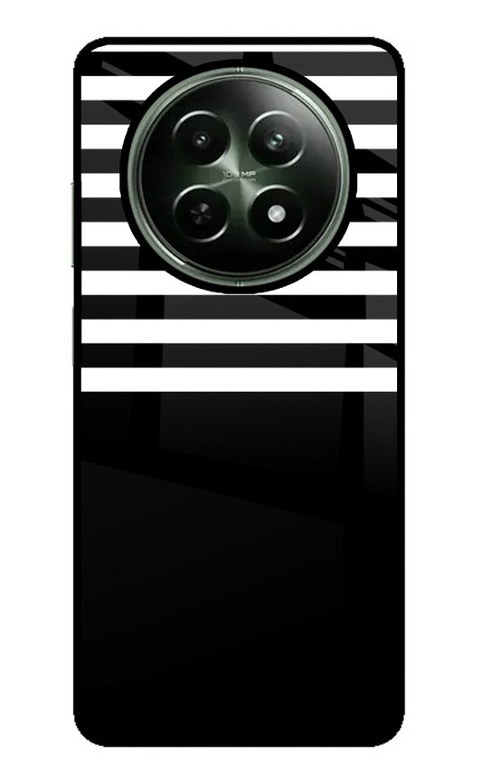Black and White Print Realme 12 5G Glass Case