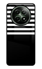 Black and White Print Realme 12 5G Glass Case