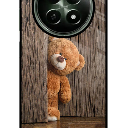 Teddy Wooden Realme 12 5G Glass Case