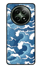 Blue Waves Realme 12 5G Glass Case