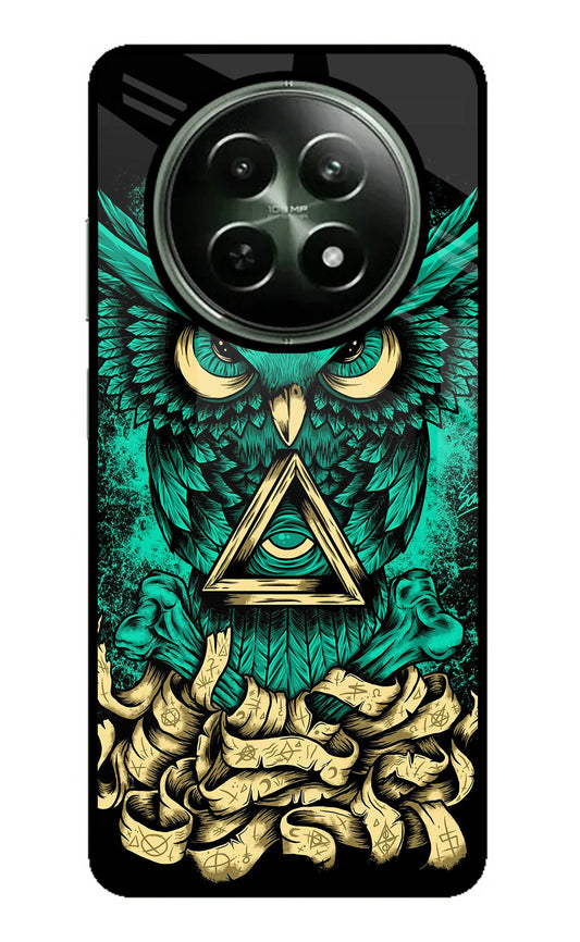 Green Owl Realme 12 5G Glass Case