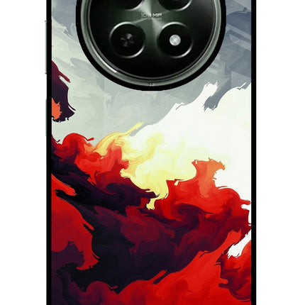 Fire Cloud Realme 12 5G Glass Case