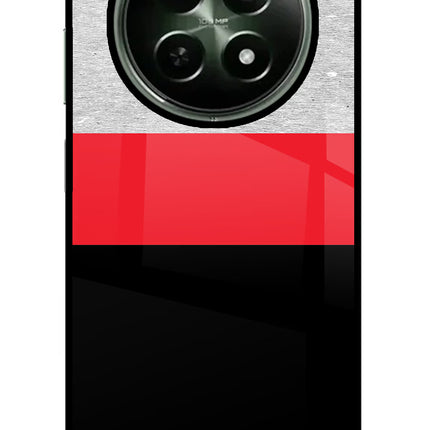 Tri Color Pattern Realme 12 5G Glass Case