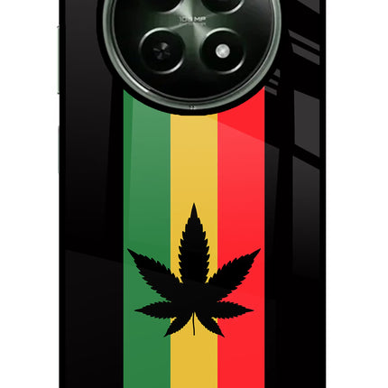 Weed Flag Realme 12 5G Glass Case