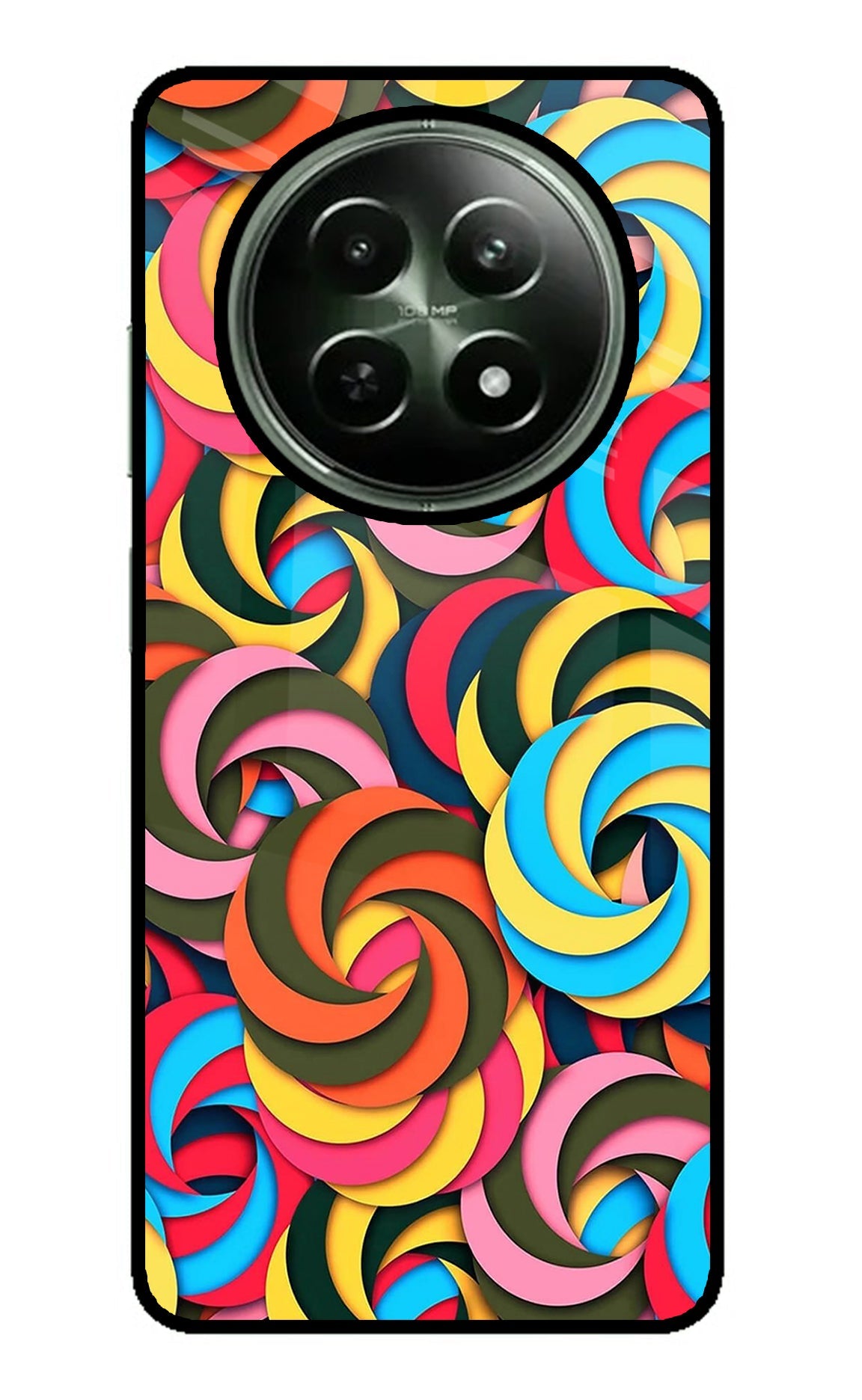 Spiral Pattern Realme 12 5G Back Cover