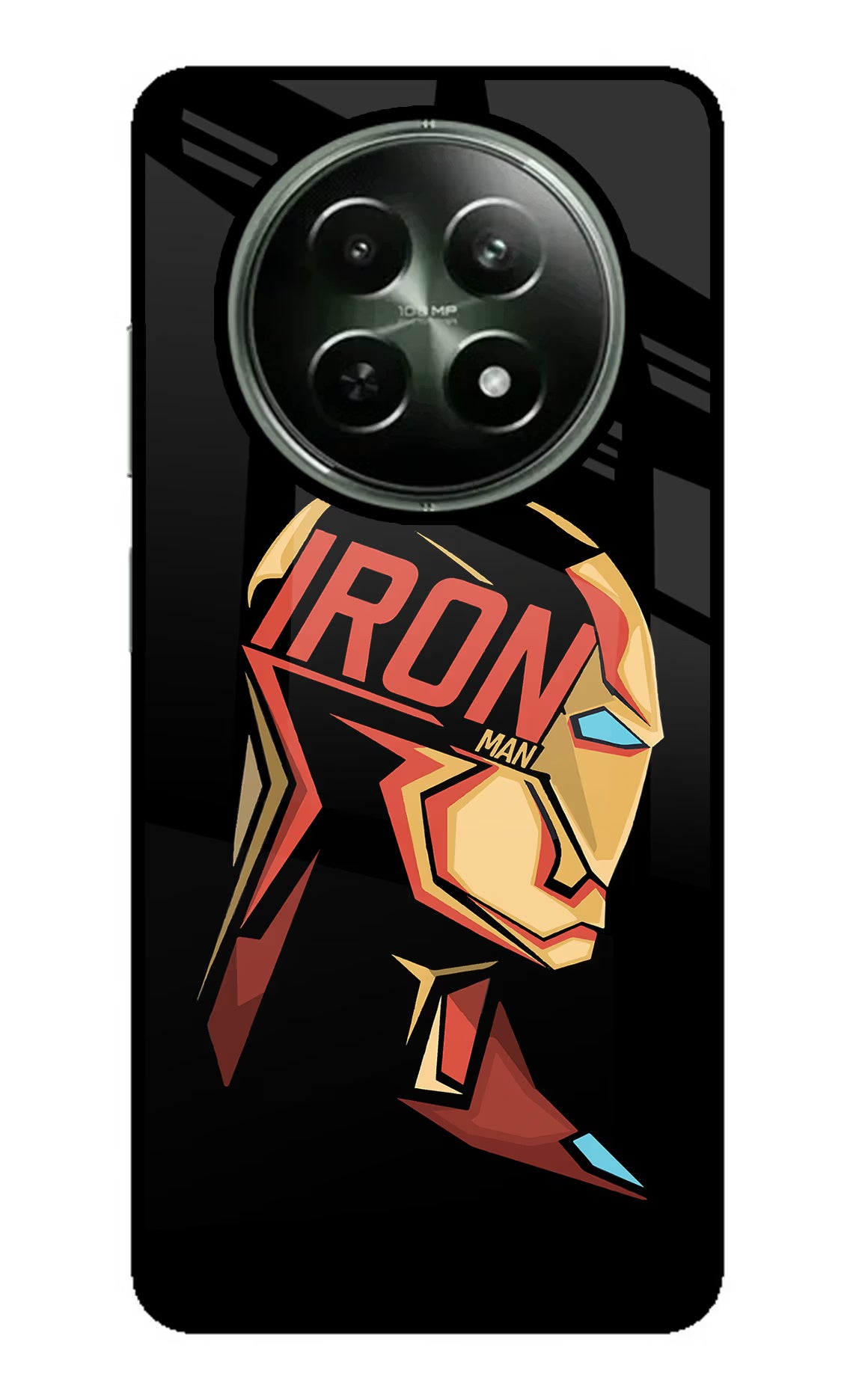 IronMan Realme 12 5G Glass Case Back Cover by Casekaro