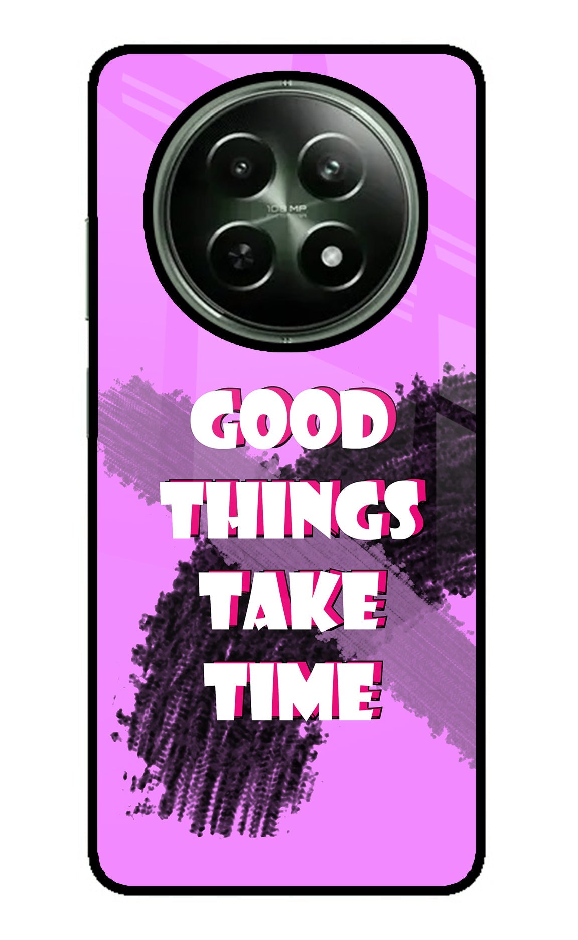 Good Things Take Time Realme 12 5G Glass Case