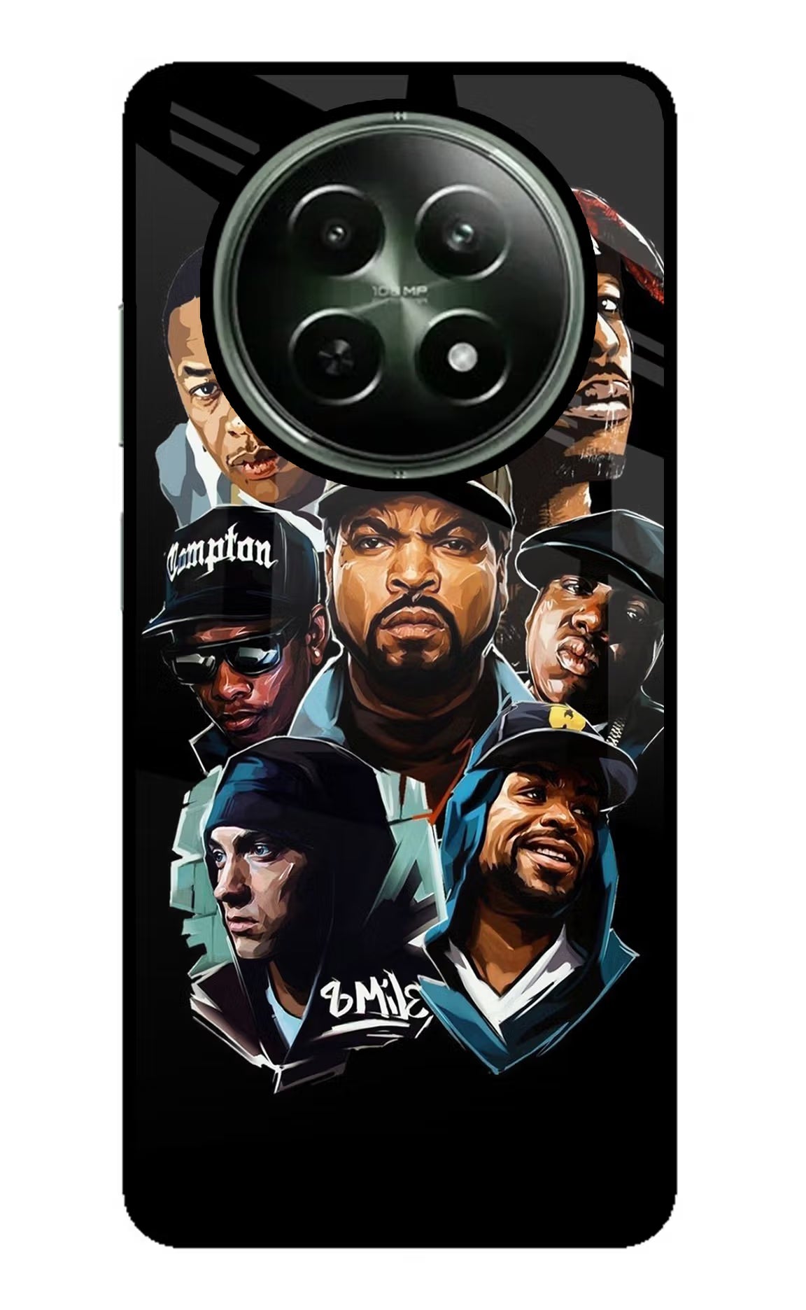 Rappers Realme 12 5G Glass Case Back Cover by Casekaro